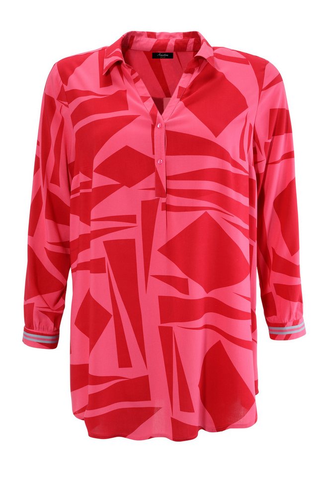 Aniston PLUS Longbluse mit farbenfrohem, großflächigem Druck – Bild 5 von 5