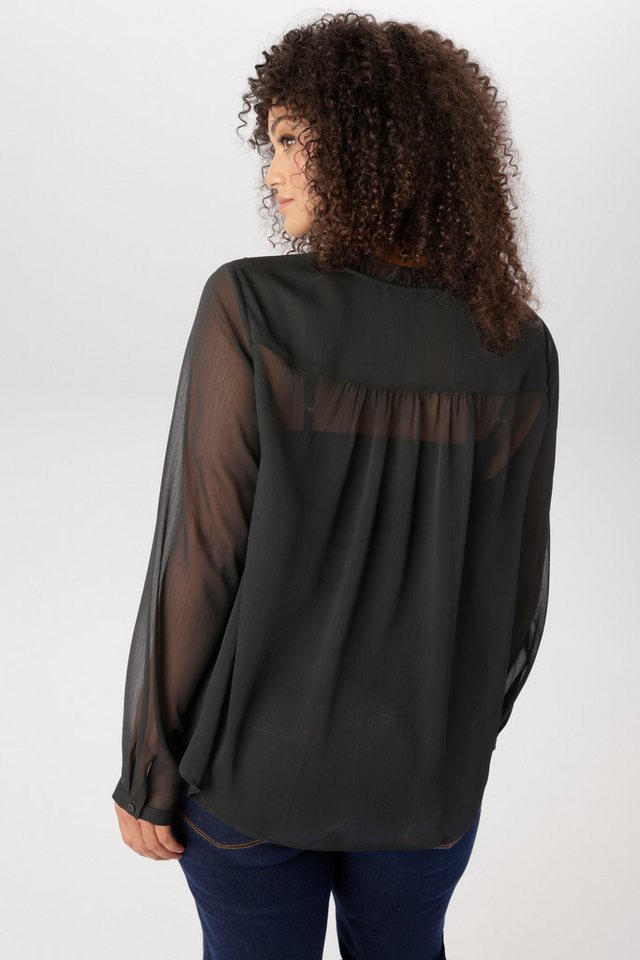 Aniston PLUS Schlupfbluse mit Bindeband und Rüschen - NEUE KOLLEKTION – Bild 2 von 5