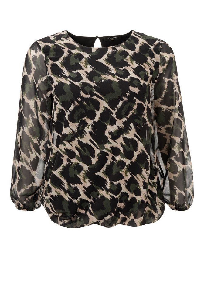 Aniston PLUS Schlupfbluse mit blickdichtem Jerseyfutter – Bild 5 von 5