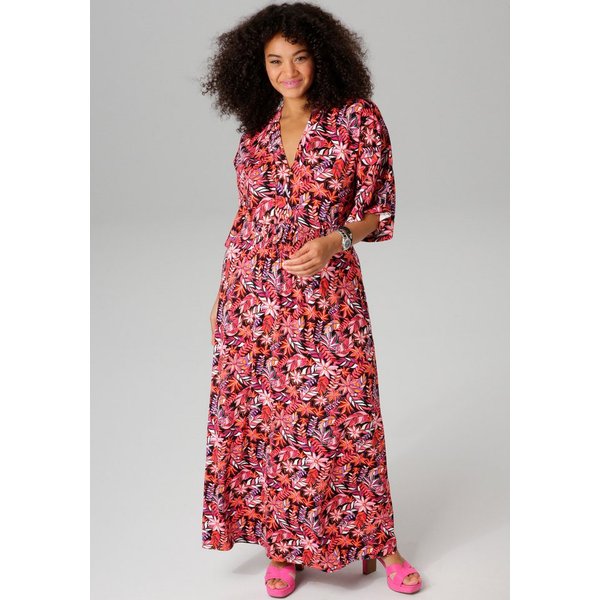 Aniston PLUS Sommerkleid in trendy Maxilänge