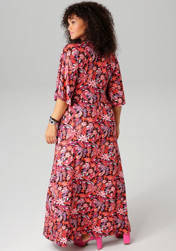 Aniston PLUS Sommerkleid in trendy Maxilänge – Bild 2 von 5