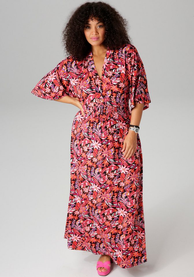 Aniston PLUS Sommerkleid in trendy Maxilänge – Bild 4 von 5