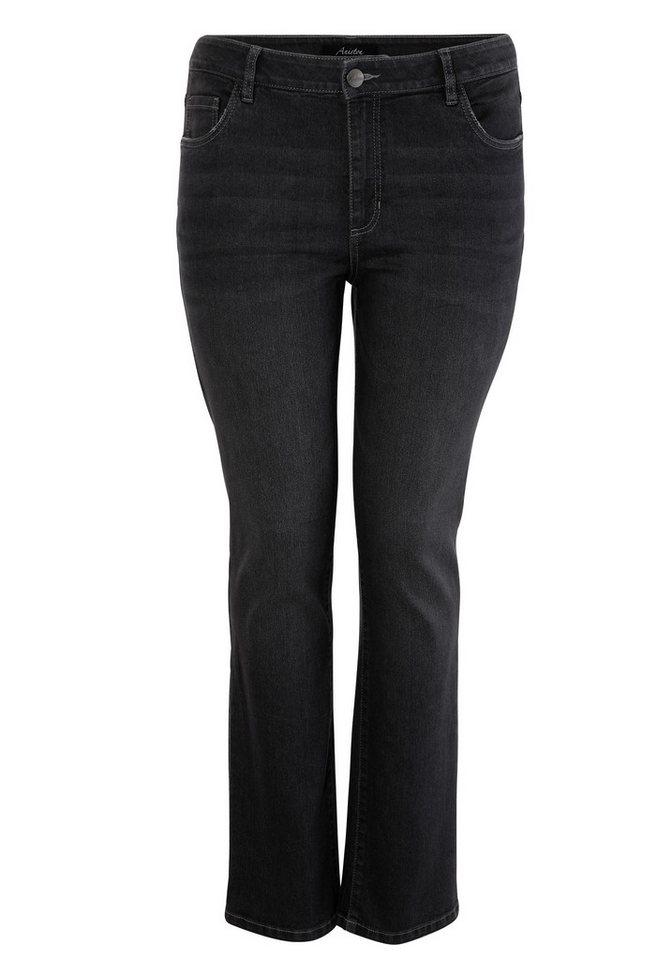 Aniston PLUS Straight-Jeans mit leichtem Used-Effekt – Bild 5 von 5