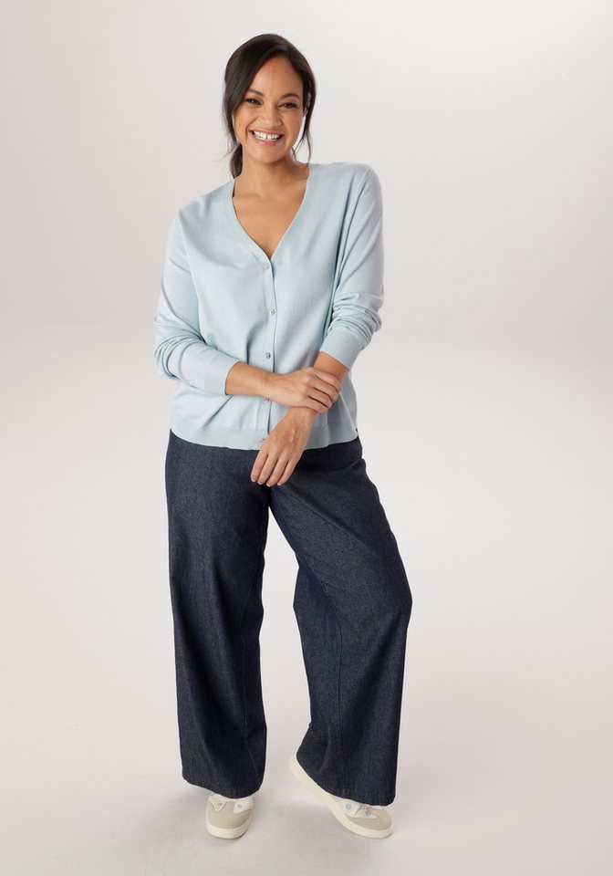 Aniston PLUS Strickjacke mit edlen Knöpfen – Bild 4 von 5