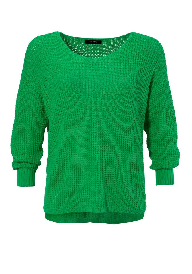 Aniston PLUS Strickpullover im dezenten Ajour-Strickmuster – Bild 5 von 5