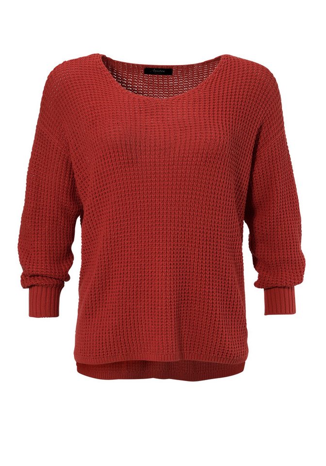 Aniston PLUS Strickpullover im dezenten Ajour-Strickmuster – Bild 5 von 5