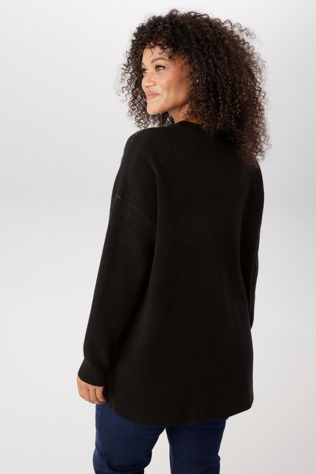 Aniston PLUS Strickpullover mit Animal-Deatils und Perlen – Bild 2 von 5