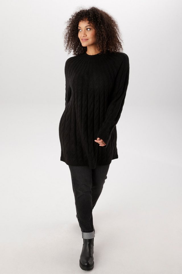 Aniston PLUS Strickpullover mit edlen Zopfstrickmuster - NEUE KOLLEKTION – Bild 4 von 5