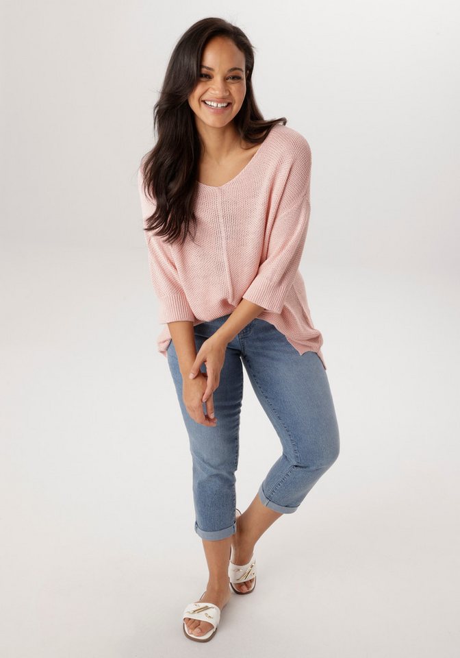 Aniston PLUS Strickpullover mit tollem Strickmuster – Bild 4 von 5