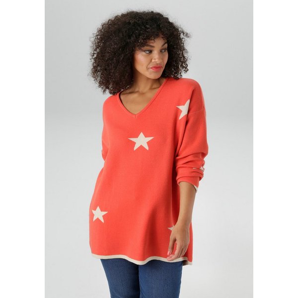 Aniston PLUS Strickpullover Vokuhila - hinten etwas länger geschnitten