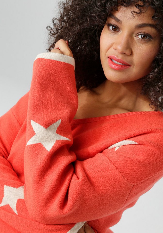 Aniston PLUS Strickpullover Vokuhila - hinten etwas länger geschnitten – Bild 3 von 5