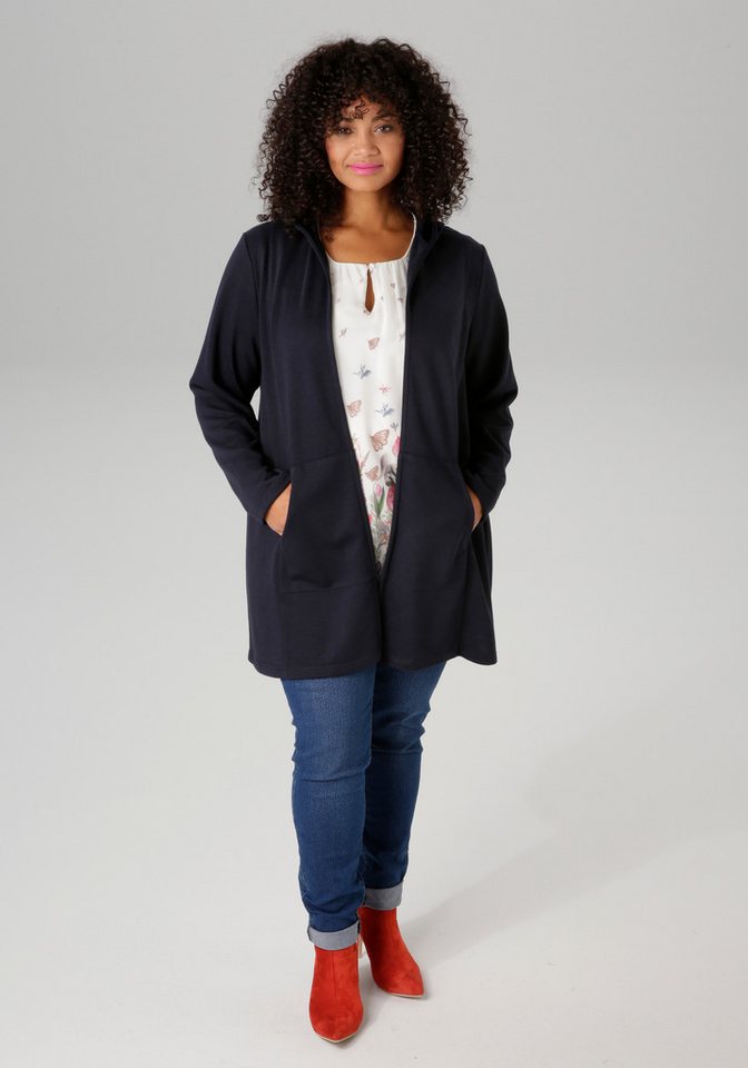 Aniston PLUS Sweatjacke mit Kapuze – Bild 4 von 5