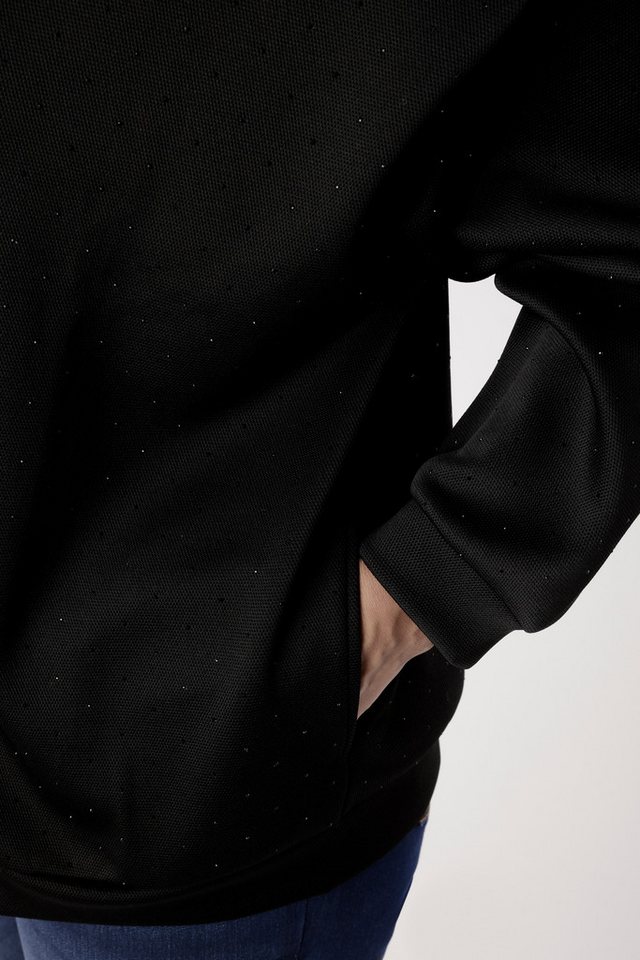 Aniston PLUS Sweatjacke mit tonigen Glitzersteinchen - NEUE KOLLEKTION – Bild 3 von 5
