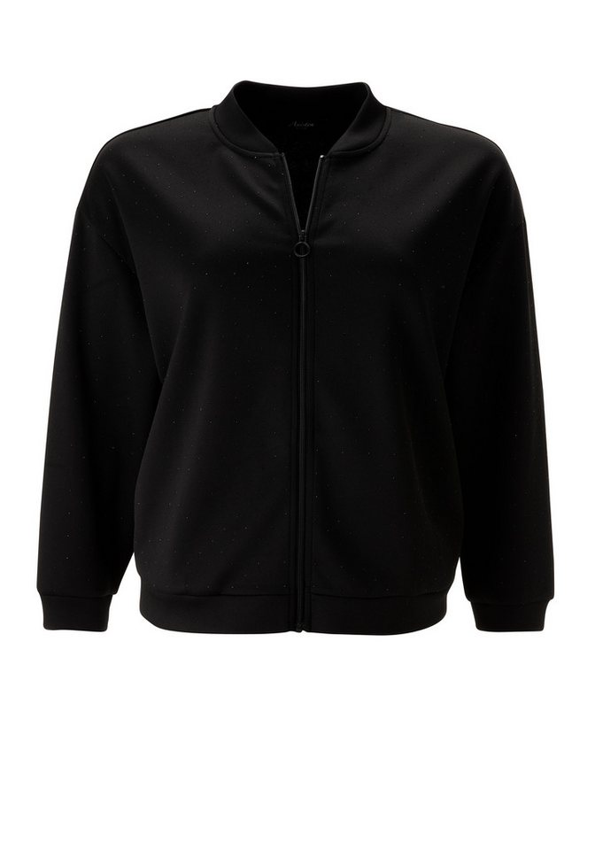 Aniston PLUS Sweatjacke mit tonigen Glitzersteinchen - NEUE KOLLEKTION – Bild 5 von 5