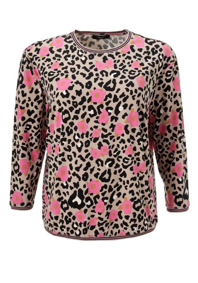 Aniston PLUS Sweatshirt mit großflächigem, farbenfrohem Leoblumendruck – Bild 5 von 5