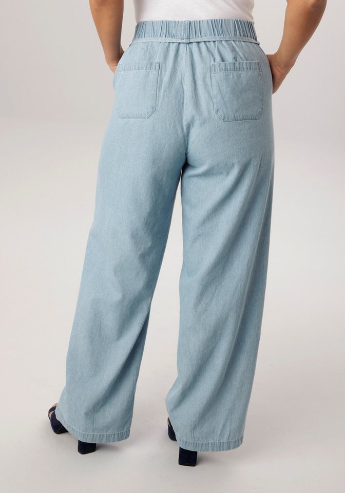 Aniston PLUS Weite Jeans mit elastischen Bund – Bild 2 von 5