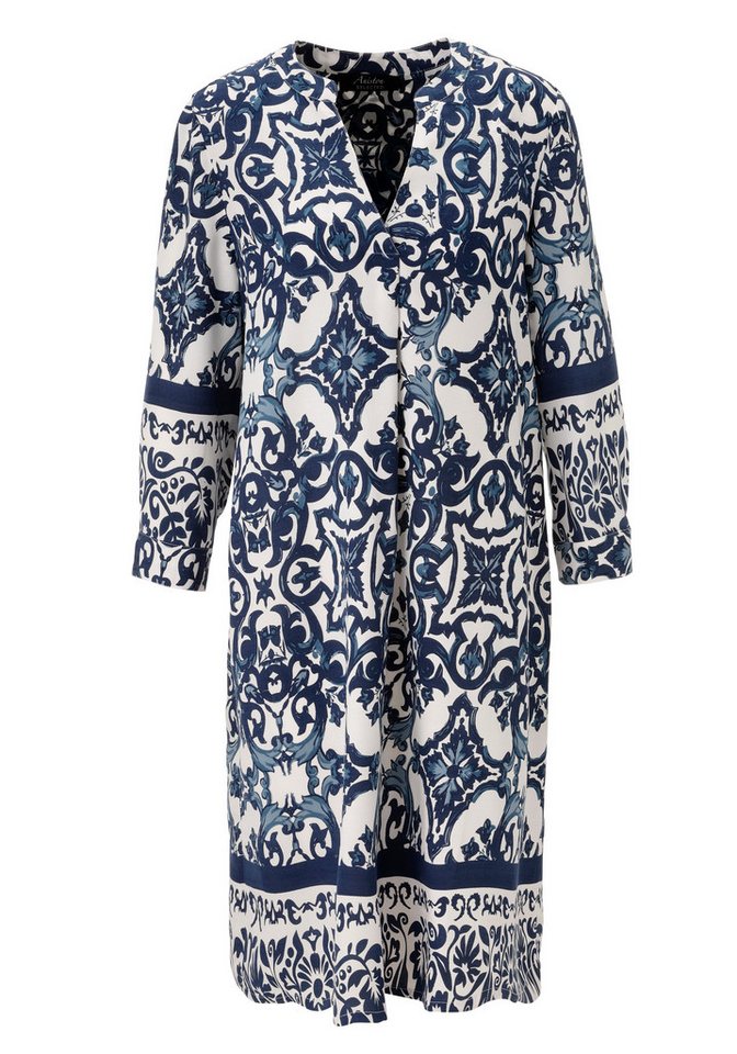 Aniston SELECTED Blusenkleid mit großflächigen Musterung und Bordürendruck - NEUE KOLLEKTION – Bild 4 von 5