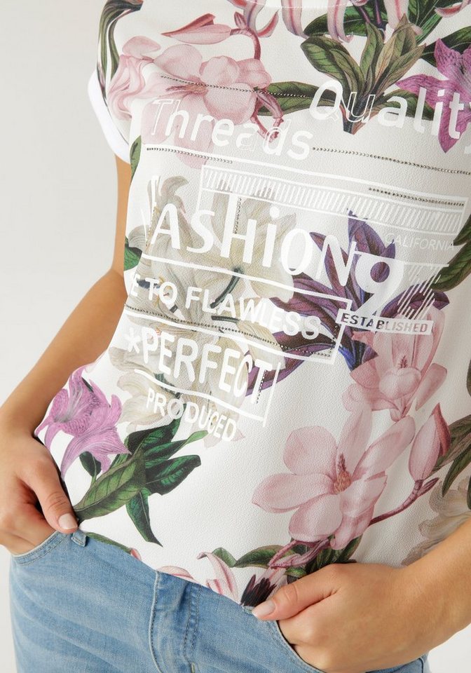 Aniston SELECTED Blusenshirt mit Glitzersteinchen – Bild 3 von 5