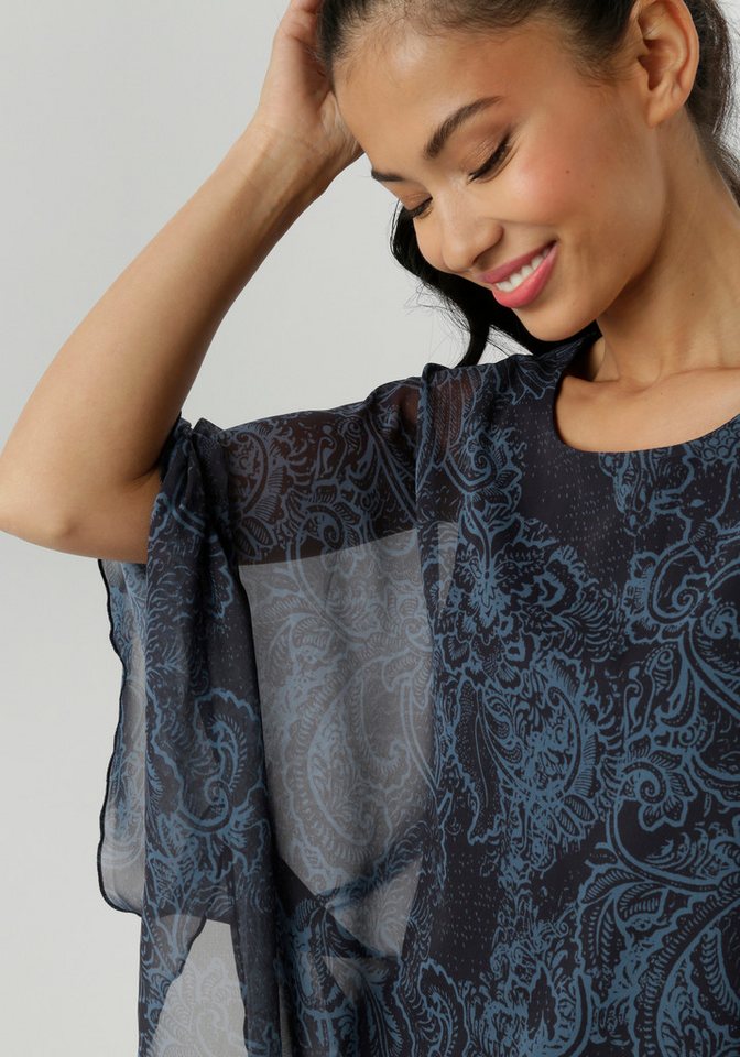 Aniston SELECTED Chiffonbluse im modischen Lagenlook – Bild 3 von 5