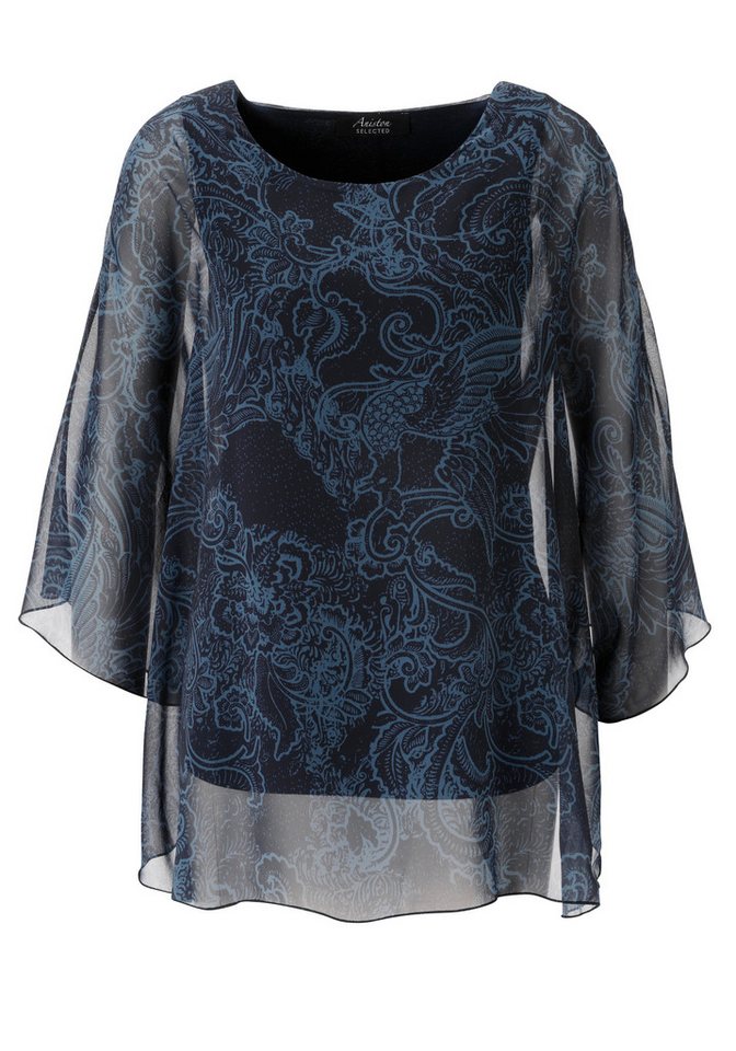 Aniston SELECTED Chiffonbluse im modischen Lagenlook – Bild 5 von 5