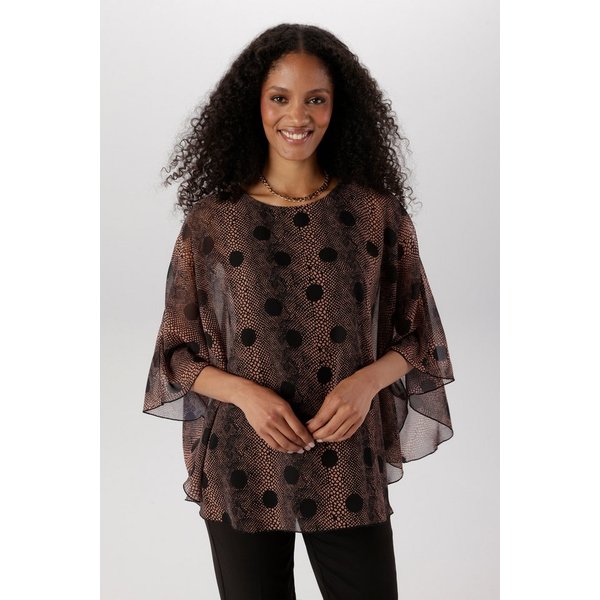 Aniston SELECTED Chiffonbluse im modischen Lagenlook und Animalprint - NEUE KOLLEKTION