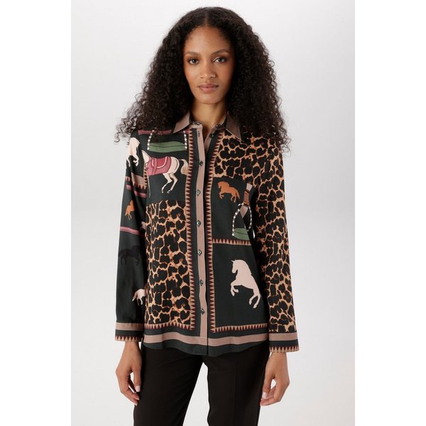Aniston SELECTED Hemdbluse mit auffälligen, künstlerischen Animal-Print - NEUE KOLLEKTION