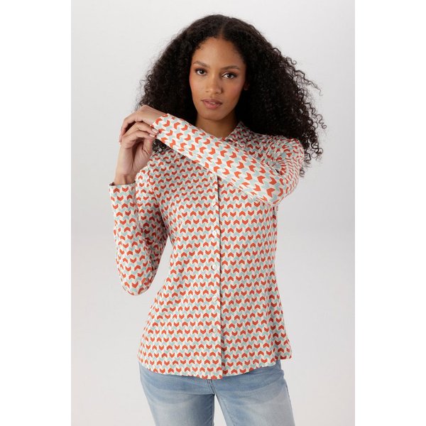 Aniston SELECTED Hemdbluse mit extravaganten, grafischen Retro-Muster - NEUE KOLLEKTION