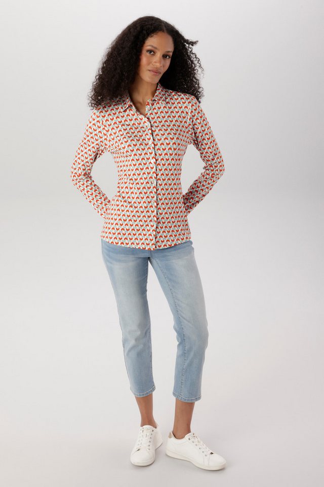 Aniston SELECTED Hemdbluse mit extravaganten, grafischen Retro-Muster - NEUE KOLLEKTION – Bild 4 von 5