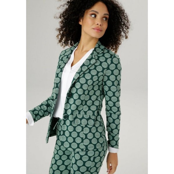 Aniston SELECTED Jerseyblazer mit gestreiften Punkten
