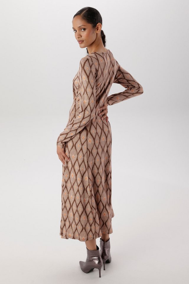 Aniston SELECTED Jerseykleid mit trendigem und fantasievollem Retromuster - NEUE KOLLEKTION – Bild 2 von 5