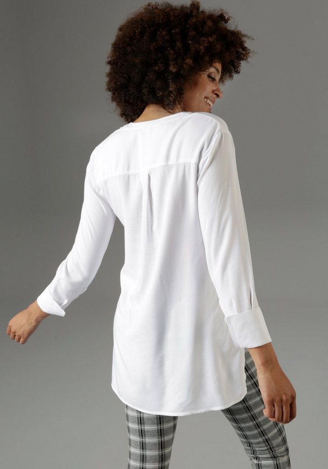 Aniston SELECTED Longbluse mit extra-langen Manschetten – Bild 3 von 5