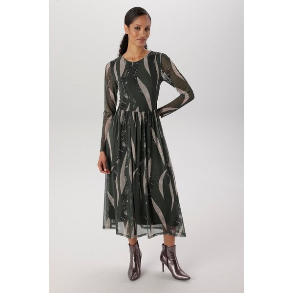 Aniston SELECTED Maxikleid in Mesh-Qualität und harmonischer Musterung - NEUE KOLLEKTION