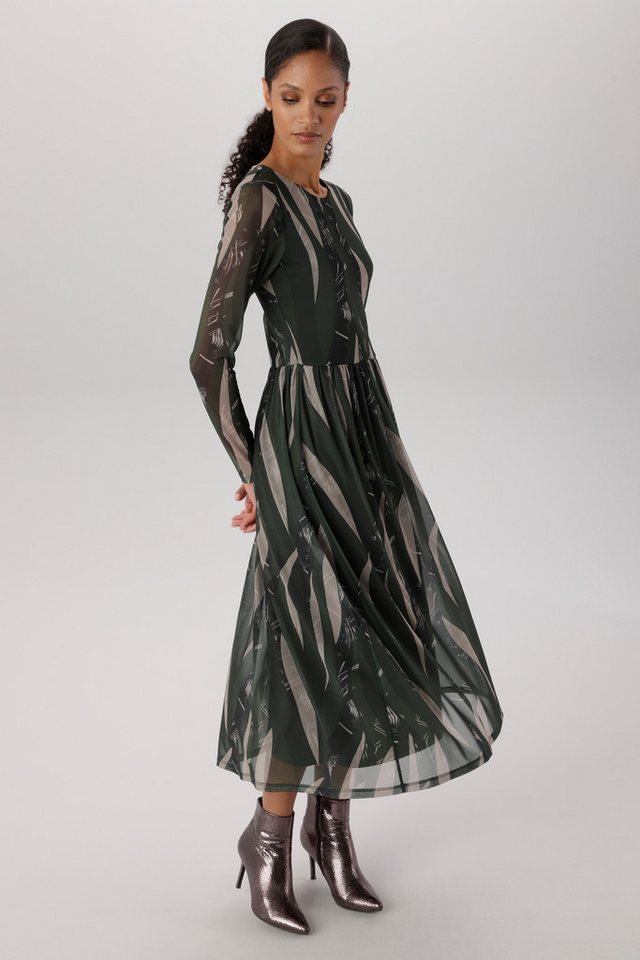 Aniston SELECTED Maxikleid in Mesh-Qualität und harmonischer Musterung - NEUE KOLLEKTION – Bild 4 von 5