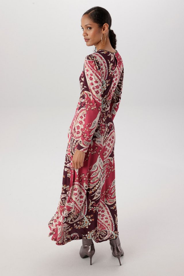 Aniston SELECTED Maxikleid mit kleinen Kunstperlen am Rundhalsausschnitt - NEUE KOLLEKTION – Bild 2 von 5