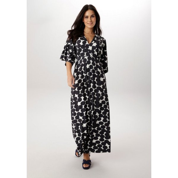 Aniston SELECTED Maxikleid mit weiten, 3/4-langen Ärmeln - NEUE KOLLKETION