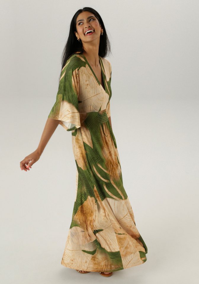 Aniston SELECTED Maxikleid mit weiten, 3/4-langen Ärmeln – Bild 2 von 5