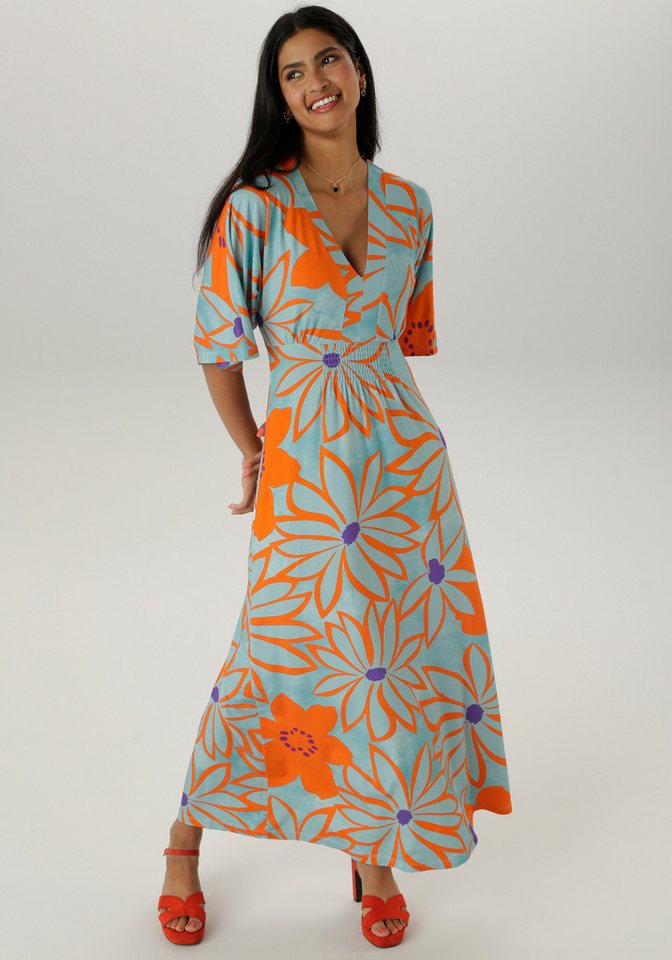 Aniston SELECTED Maxikleid mit weiten, 3/4-langen Ärmeln – Bild 2 von 5