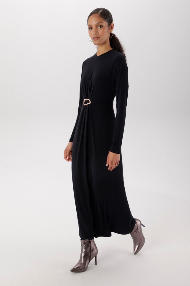 Aniston SELECTED Maxikleid schmeichelnde Raffung mit dekorativer Brosche - NEUE KOLLEKTION – Bild 2 von 5