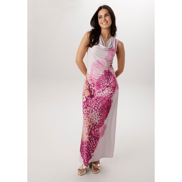 Aniston SELECTED Maxikleid vorne mit diagonal verlaufenden Blütenprint