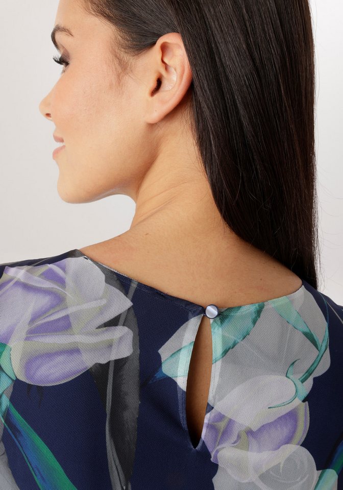 Aniston SELECTED Maxikleid in Mesh-Qualiät und floralem Blütendruck – Bild 3 von 5