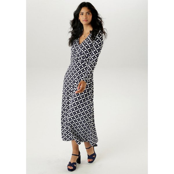 Aniston SELECTED Midikleid mit eleganten, grafischen Druckverlauf