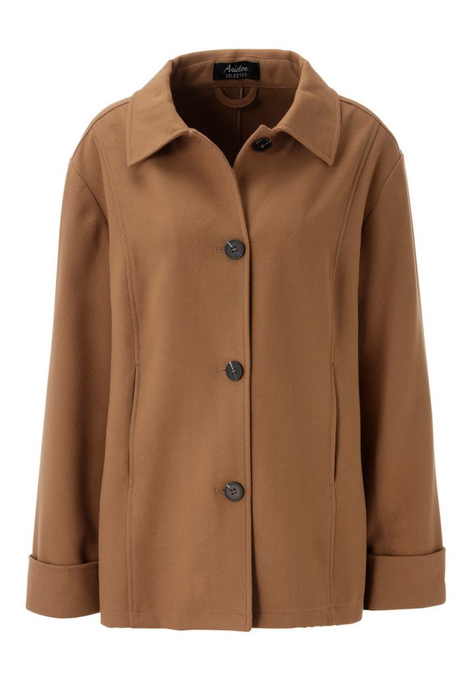 Aniston SELECTED Outdoorjacke in weicher Woll-Optik - NEUE KOLLEKTION – Bild 5 von 5