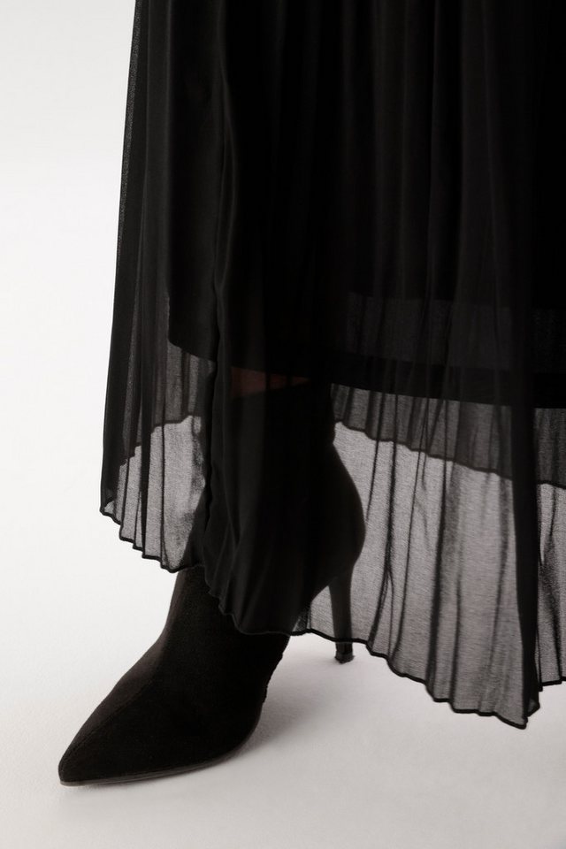 Aniston SELECTED Plisseerock plissierter, leicht transparenter Chiffon, gefüttert - NEUE KOLLEKTION – Bild 3 von 5
