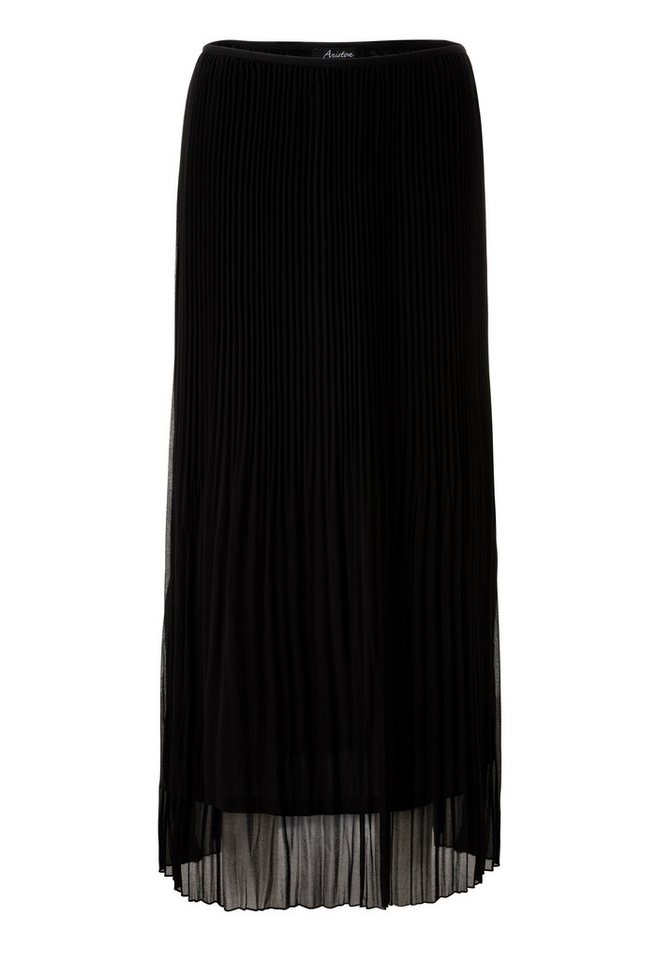Aniston SELECTED Plisseerock plissierter, leicht transparenter Chiffon, gefüttert - NEUE KOLLEKTION – Bild 5 von 5