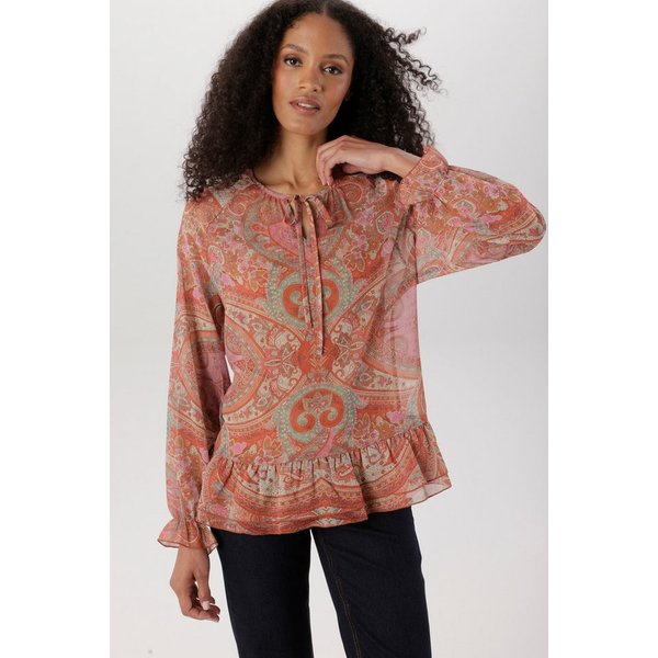 Aniston SELECTED Schlupfbluse aus leicht transparentem Chiffon - NEUE KOLLEKTION