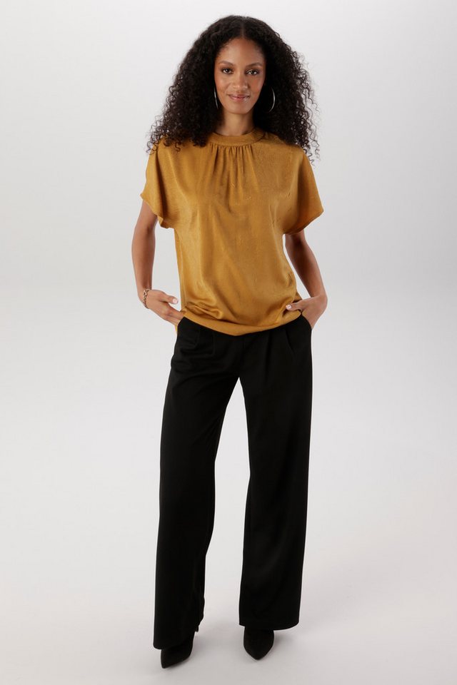 Aniston SELECTED Schlupfbluse in extra weiter Form und weicher Crinkleware - NEUE KOLLEKTION – Bild 4 von 5