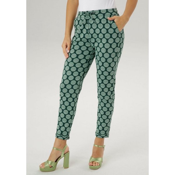Aniston SELECTED Schlupfhose mit gestreiften Punkten