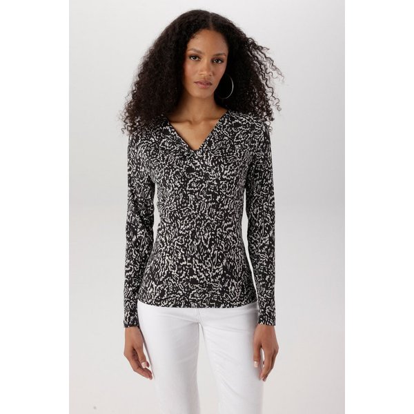Aniston SELECTED Shirtbluse elastische Shirtware in leichter Crash-Optik - NEUE KOLLEKTION