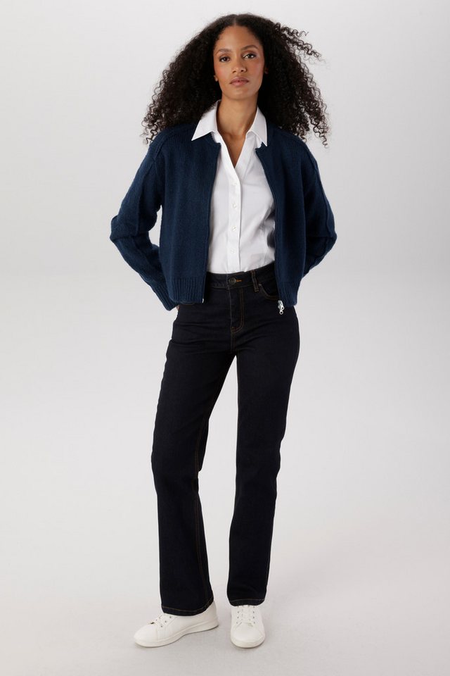 Aniston SELECTED Strickjacke Blousonform und Zwei-Wege-Reißverschluß NEUE KOLLEKTION – Bild 4 von 5