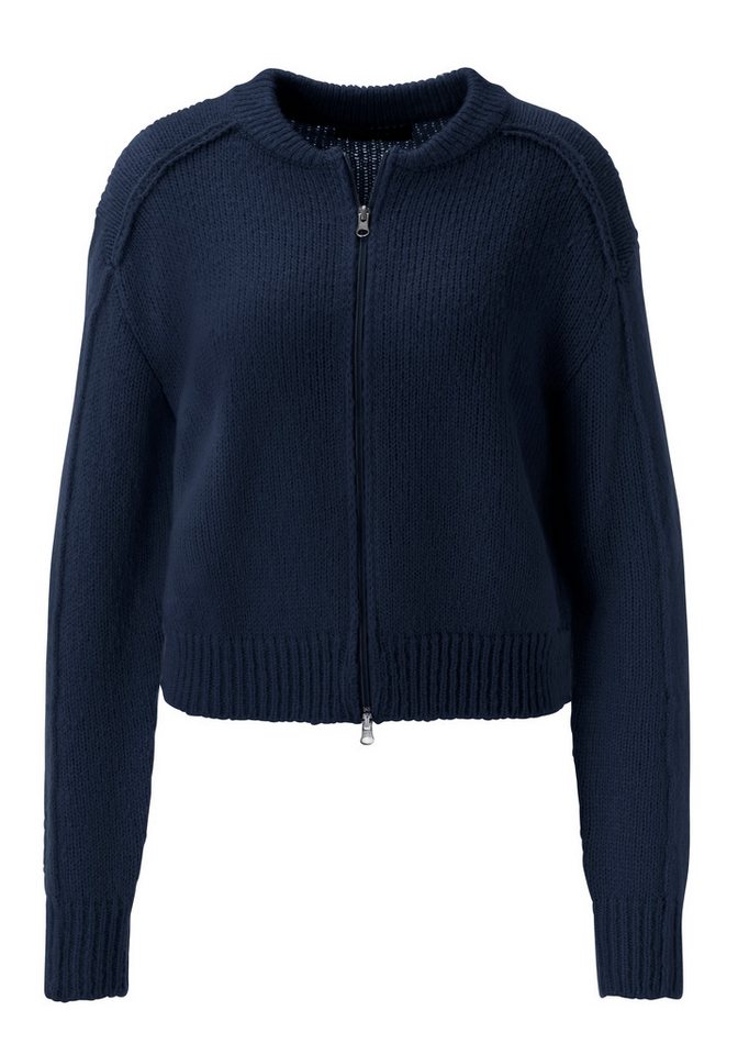 Aniston SELECTED Strickjacke Blousonform und Zwei-Wege-Reißverschluß NEUE KOLLEKTION – Bild 5 von 5